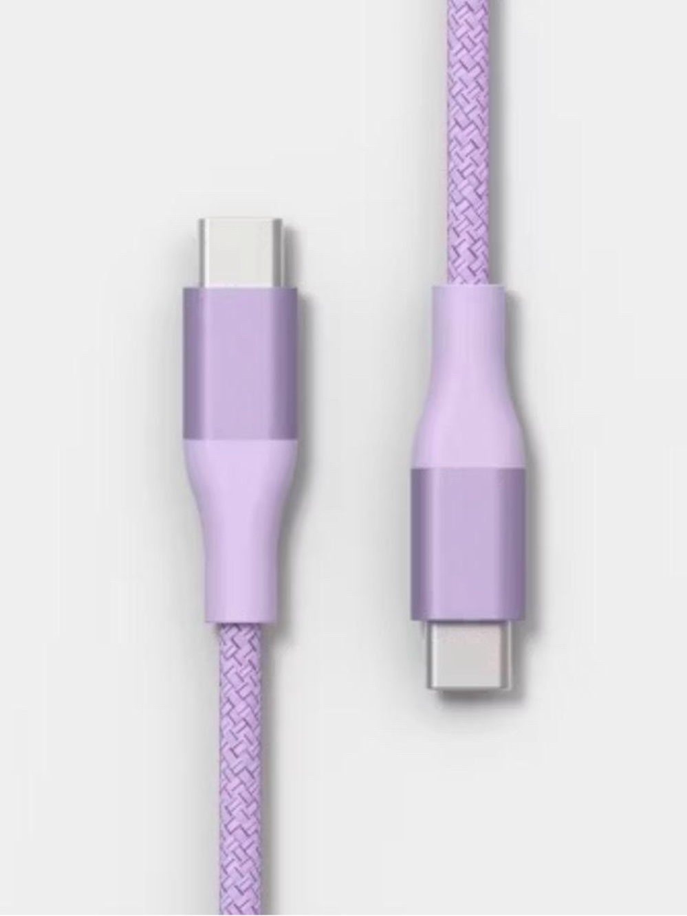 10 ft Lavender Braided USB-C Charging Cable